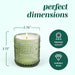 Bubble Wider Base Candle Holder - 6.5cm - Set of 6 - Green