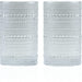 Hobnail Drinking Glasses - Clear 13 oz ( Set of 4 )