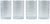 Hobnail Drinking Glasses - Clear 13 oz ( Set of 4 )