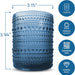 Bubble Lowball Hobnail Glasses 350ml (Set of 6) - Blue