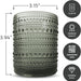 Bubble Lowball Hobnail Glasses 350ml (Set of 6) - Gray