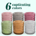 Bubble Wider Base Candle Holder - 6.5cm - Set of 6 - Green