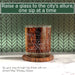 Washington Etched Street Grid Whiskey Glasses