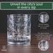 Seattle Etched Street Grid Whiskey Glasses