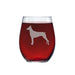 Doberman Stemless Wine Glasses