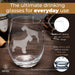 Schnauzer Etched Stemless Wine Glasses