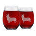 Corgi Stemless Wine Glasses