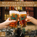 Beer Green Bicycle Printed Glasses