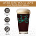 Beer Green Bicycle Printed Glasses
