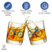 Whiskey Bicycle Printed Glasses Navy