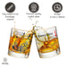 Alice in Wonderland Literature Rocks Glass