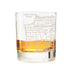 San Francisco Etched Street Grid Whiskey Glasses