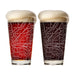 Pittsburgh City Grid Beer Glasses