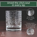 Atlanta Etched Street Grid Whiskey Glasses