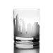 New York City Etched Skyline Whiskey Glasses
