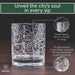 Nashville Etched Street Grid Whiskey Glasses