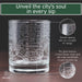 Brooklyn Etched Street Grid Whiskey Glasses