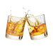 Detroit Etched Street Grid Whiskey Glasses