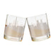 Washington DC Etched Skyline Whiskey Glasses