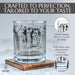 Pride & Prejudice Literature Rocks Glass