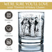 Pride & Prejudice Literature Rocks Glass