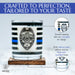 Thin Blue Line Police Officer Whiskey Old Fashioned Glasses (Set of 2)