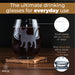 French Bulldog Etched Stemless Wine Glasses