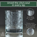 Portland Etched Street Grid Whiskey Glasses