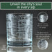 Phoenix City Etched Street Grid Whiskey Glasses