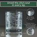 Tampa Etched Street Grid Whiskey Glasses