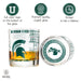 Michigan State University Whiskey Glass Set (2 Low Ball Glasses)