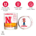 University Of Nebraska Whiskey Glass Set (2 Low Ball Glasses)