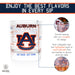 Auburn University Whiskey Glass Set (2 Low Ball Glasses)