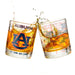 Auburn University Whiskey Glass Set (2 Low Ball Glasses)