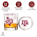 Texas A&M Whiskey Glass Set (2 Low Ball Glasses)
