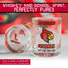 University Of Louisville Whiskey Glass Set (2 Low Ball Glasses)