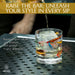 Fly Fishing Lures Whiskey Glass Set