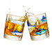 Freshwater & Saltwater Whiskey Glass Set