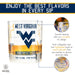 West Virginia University Whiskey Glass Set (2 Low Ball Glasses)