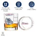 Gonzaga University Whiskey Glass Set (2 Low Ball Glasses)