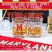 University Of Maryland Whiskey Glass Set (2 Low Ball Glasses)