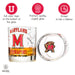 University Of Maryland Whiskey Glass Set (2 Low Ball Glasses)