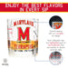 University Of Maryland Whiskey Glass Set (2 Low Ball Glasses)