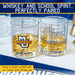 Marquette University Whiskey Glass Set (2 Low Ball Glasses)