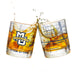 Marquette University Whiskey Glass Set (2 Low Ball Glasses)