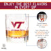 Virginia Tech University Whiskey Glass Set (2 Low Ball Glasses)