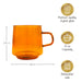 Stackable Mugs (Amber) - Set of 2