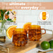 Stackable Mugs (Amber) - Set of 2