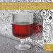 Ripple Ribbed Art Deco Stemmed Drinking Glasses 10oz - Set of 4