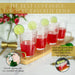 Ripple Ribbed Art Deco Highball Drinking Glasses 13oz - Set of 4